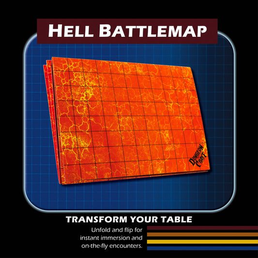 BattleMap: Hell RPG battle map for DnD