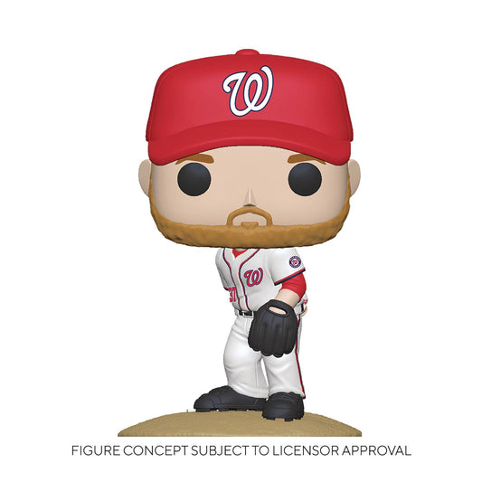 FUNKO POP MLB NATIONALS STEPHEN STRASBURG HOME UNIFORM VINYL FIG (