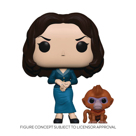 POP & BUDDY HIS DARK MATERIALS MRS COULTER W/ DAEMON VIN FIG
