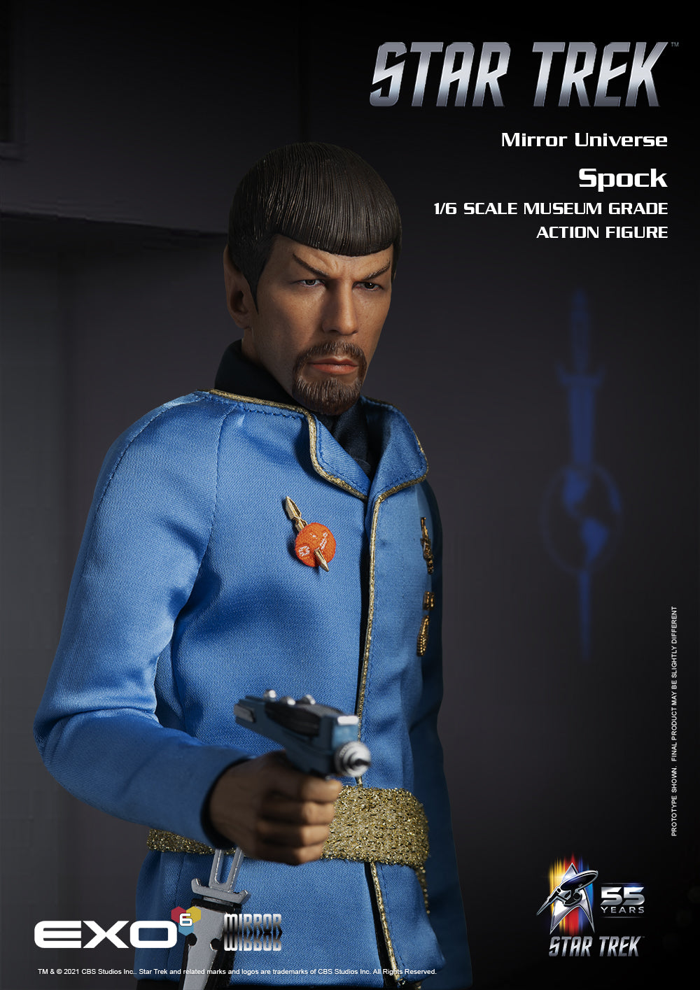Star Trek Original Series Mirror Spock 1/6 Scale Action Figure