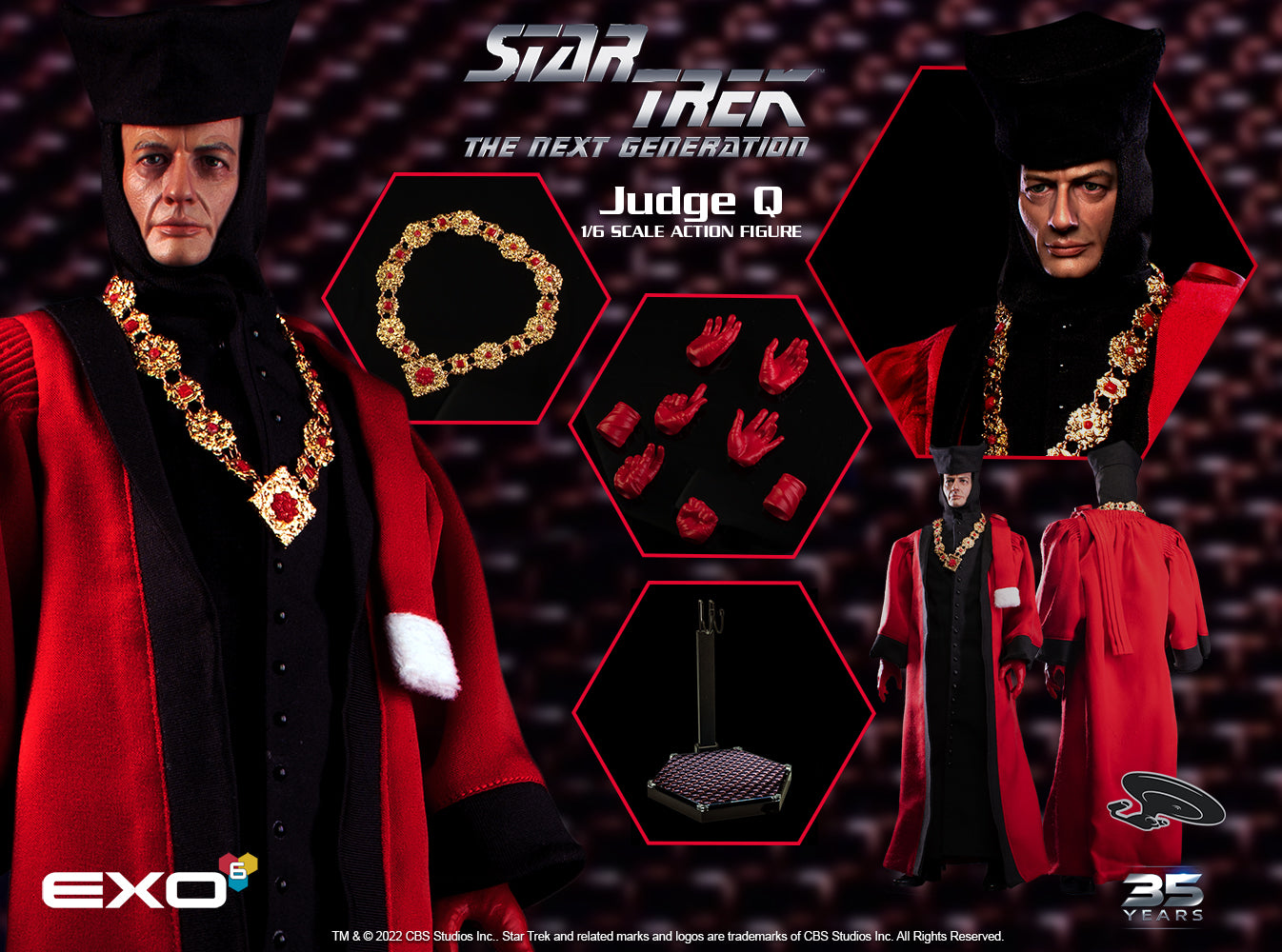 Star Trek Next Generation Judge Q 1/6 Scale Action Figure
