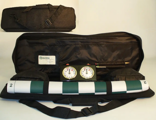 Chess Bag - Black Canvas Padded Chess tote