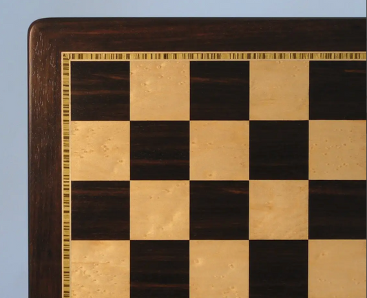 Chess Board - 21" Ebony & Birdseye Maple