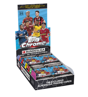 Topps 2022 Chrome Bundesliga Soccer Trading Card Lite Box