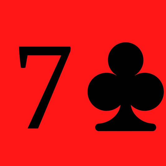 Ted's Sterling Magic Bicycle Factory Cut Svengali Deck - Seven of Clubs