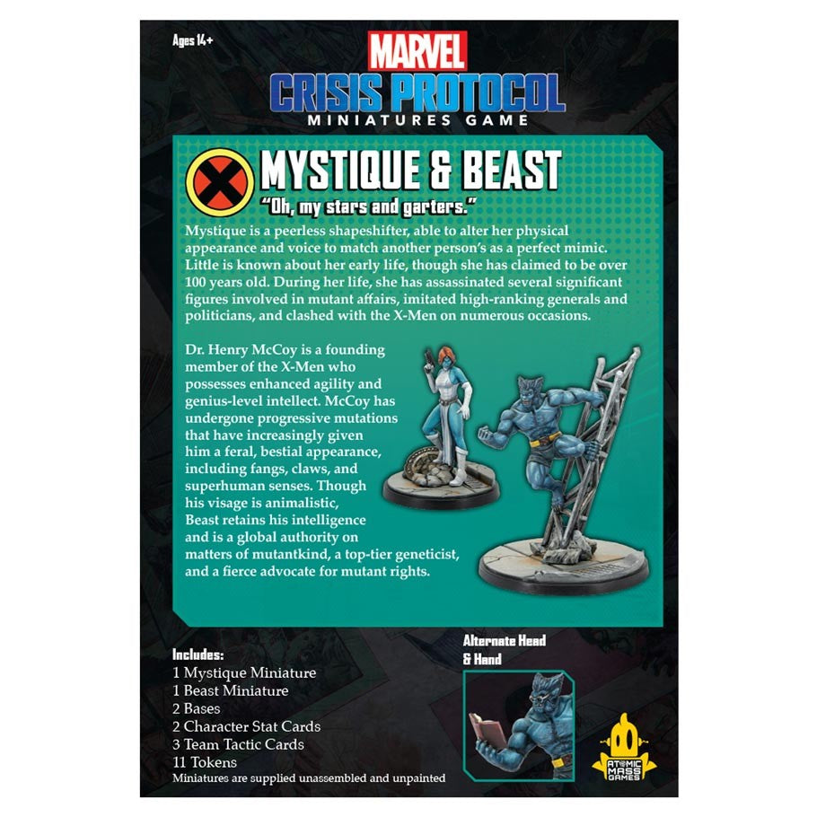 Marvel Crisis Protocol - Beast and Mystique Character Pack