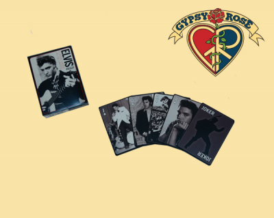 Elvis Presley Black And White Playing Cards