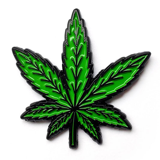 Weed Leaf Enamel Pin
