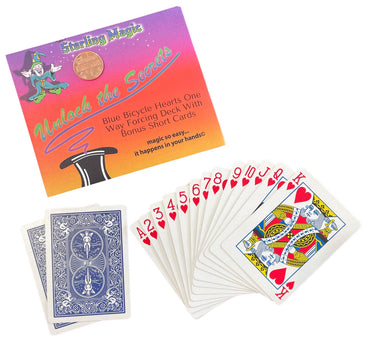 Ted's Sterling Magic Bicycle One Way Force Deck Trick Kit - Red Backed, Jack of Diamonds