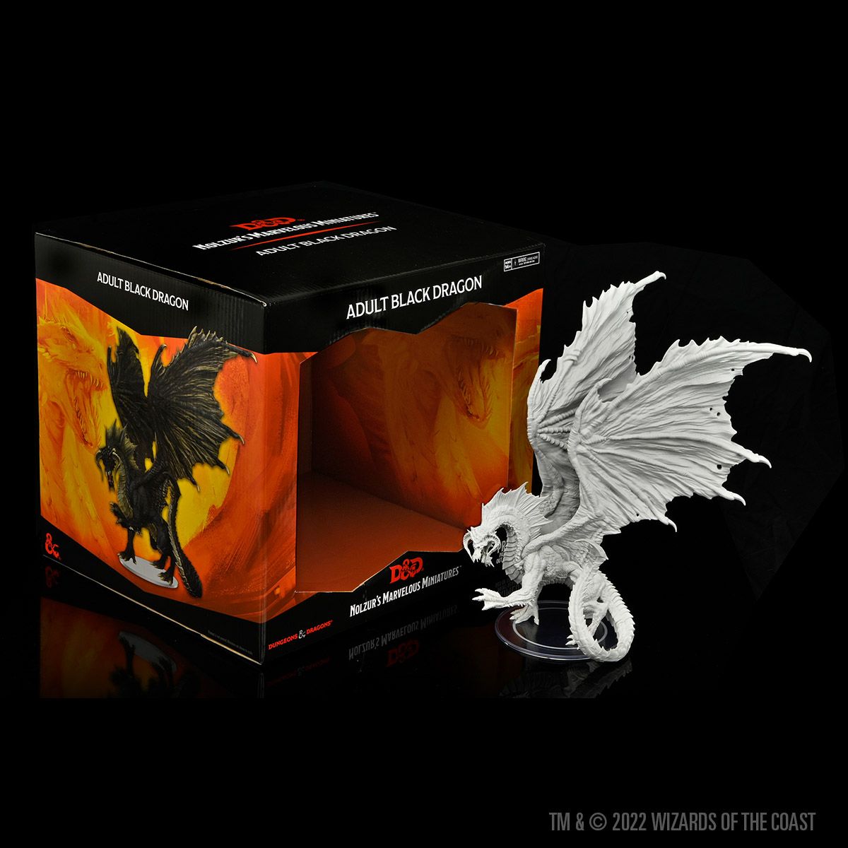 Dungeons & Dragons Nolzur`s Marvelous Unpainted Miniatures: Adult Black Dragon