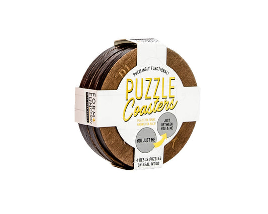 Rebus Wooden Puzzle Coasters