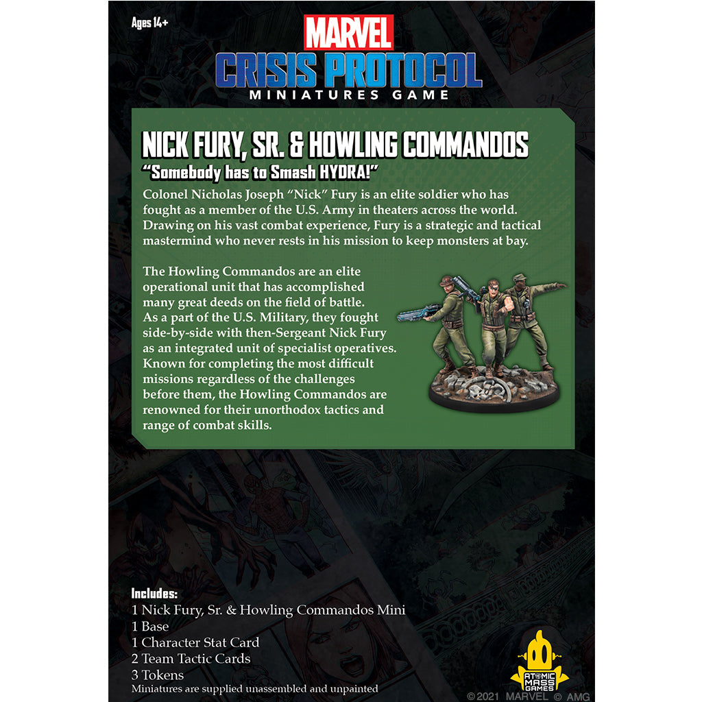 Marvel Crisis Protocol: Nick Fury, SR. and Howling Commandos