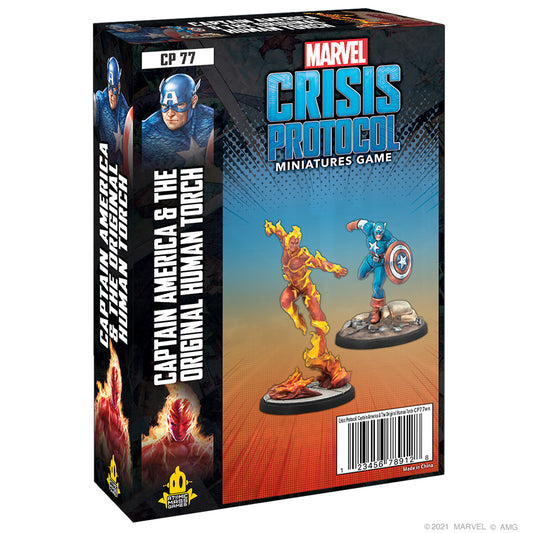 Marvel Crisis Protocol: Captain America and The Original Human Torch