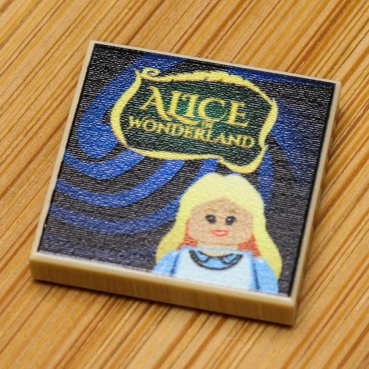 Alice in Wonderland - Custom Printed Book (2x2 Tile)
