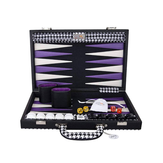 Purple Rain - Luxury Vegan Leather Backgammon Set
