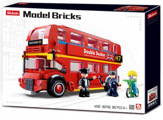 Sluban - Model Bricks London Bus Building Brick Kit (394 Pcs)
