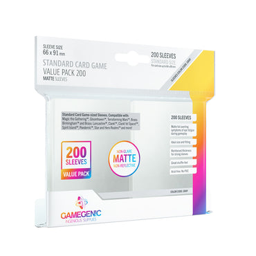 Gamegenic Standard Sleeves Value Pack - Matte