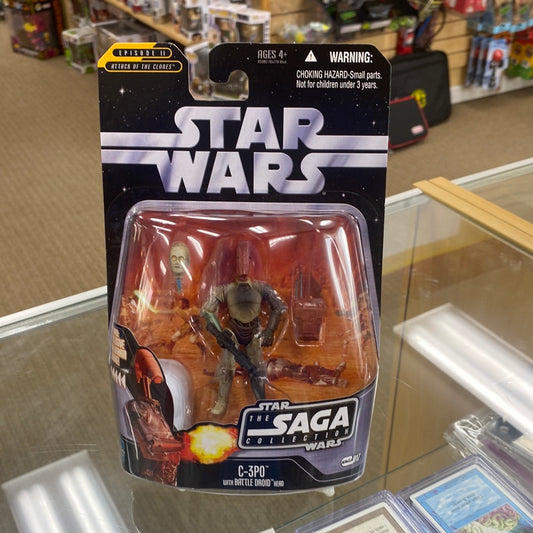 C-3PO (with Battle Droid Head) Star Wars Saga Collection Action Figure