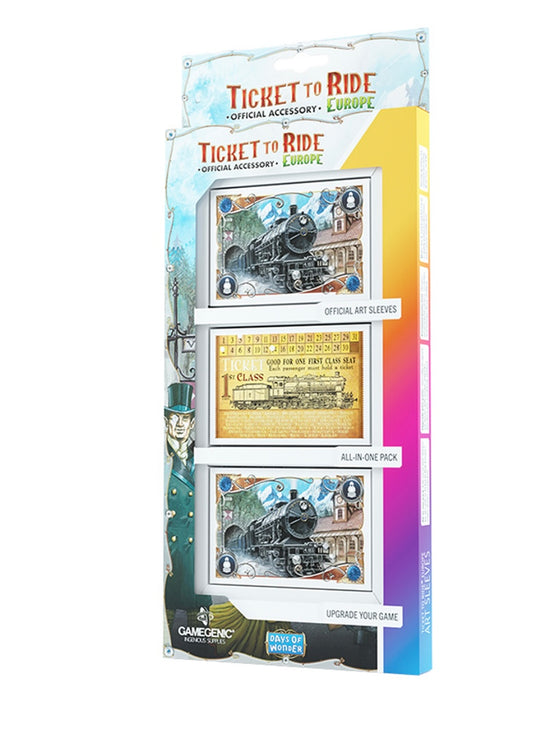 Ticket to Ride Europe Art Sleeves