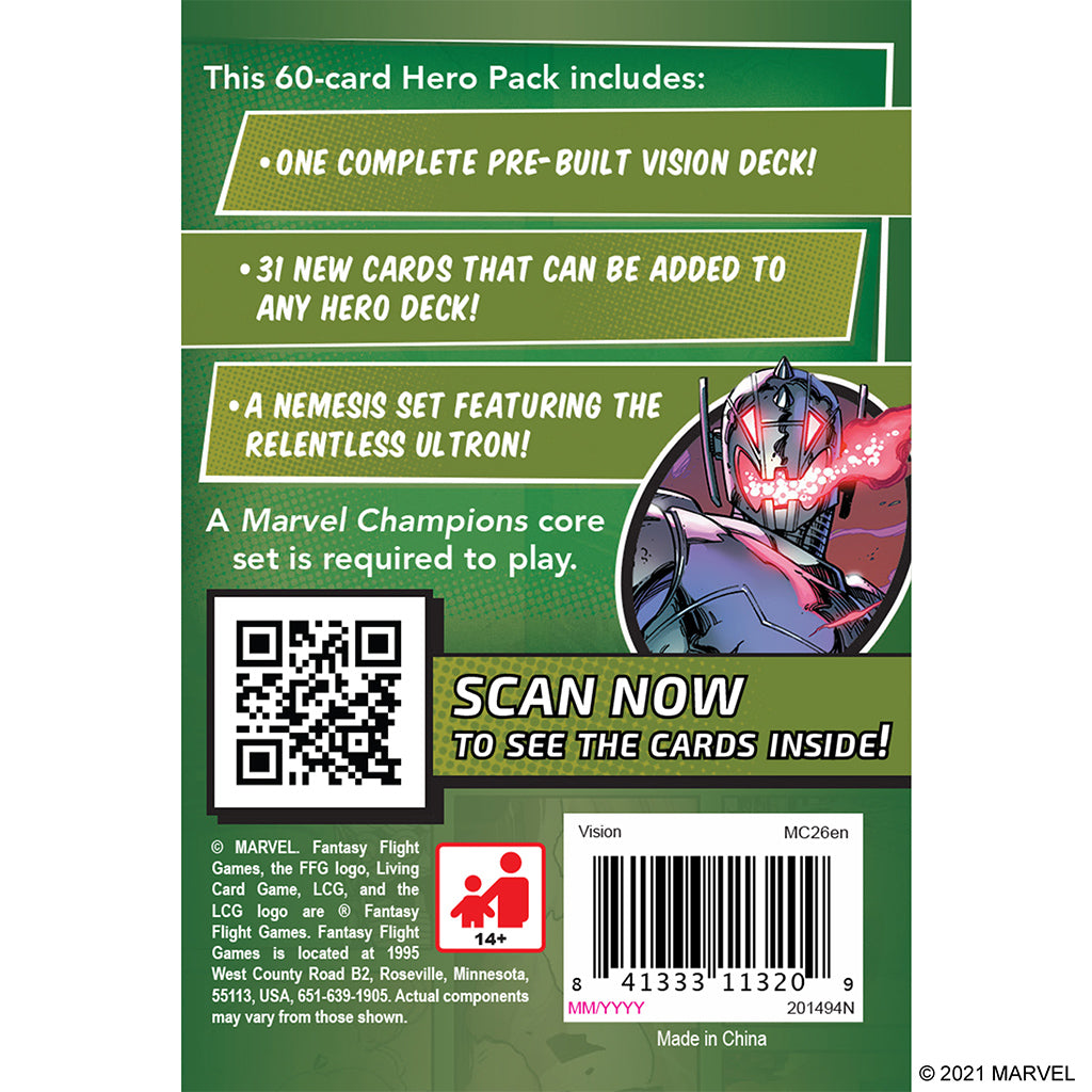 MARVEL CHAMPIONS LCG: VISION HERO PACK