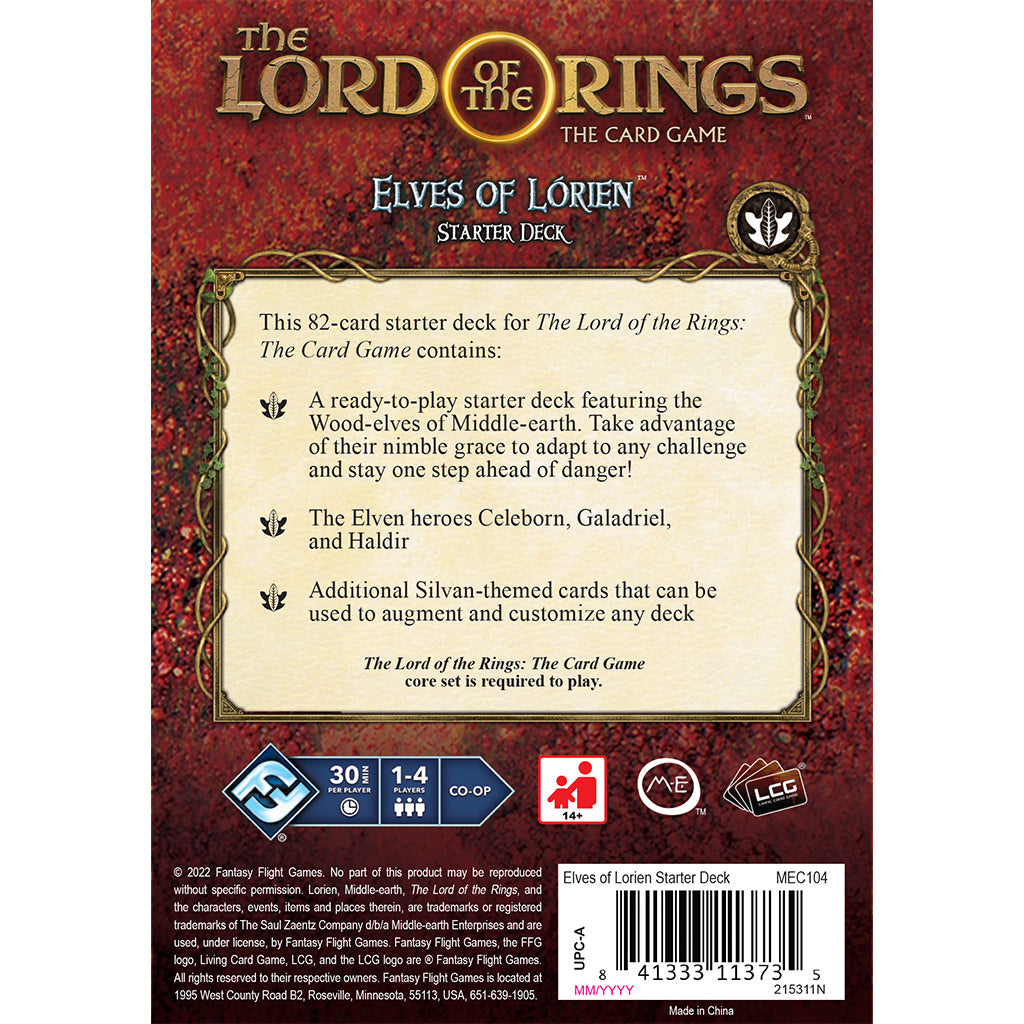 Lord of the Rings LCG: Elves of Lorien Starter Deck