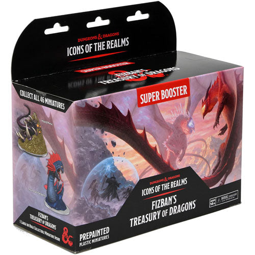 Dungeons & Dragons: Icons of the Realms Set 22 Fizban`s Treasury of Dragons Super Booster Pack
